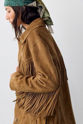 We The Free Fringe Out Suede Jacket