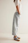 We The Free Good Luck Mid-Rise Stripe Barrel Jeans