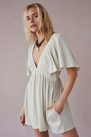 La La Playsuit by free-est at Free People in Wet Plaster, Size: Small