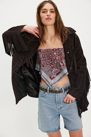 AGOLDE Dame Shorts at Free People in Light Wash, Size: 27