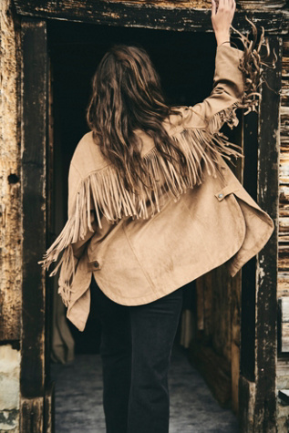 Fringe Out Vegan Suede Jacket