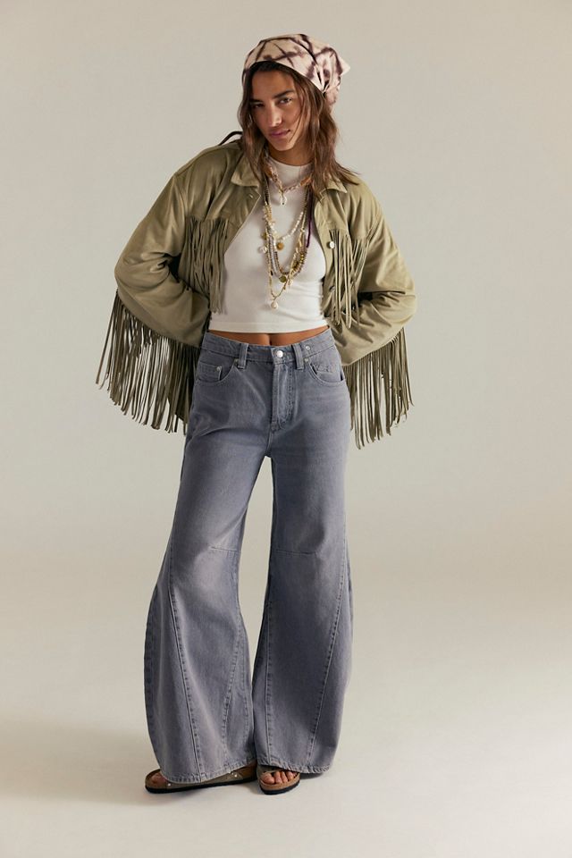 We The Free Fringe Out Vegan Suede Jacket | Free People
