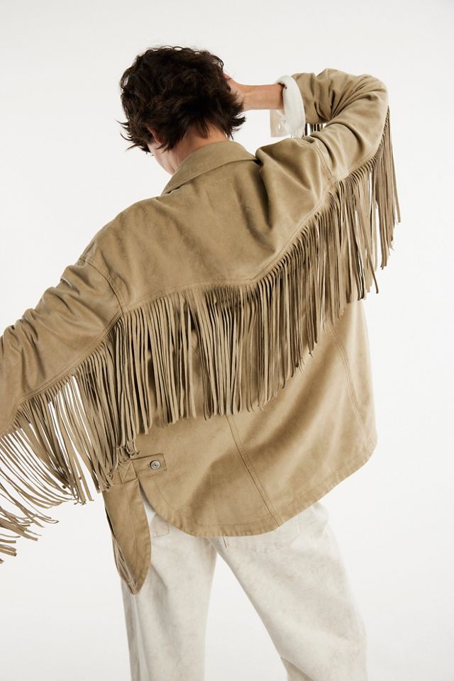 We The Free Fringe Out Vegan Suede Jacket | Free People