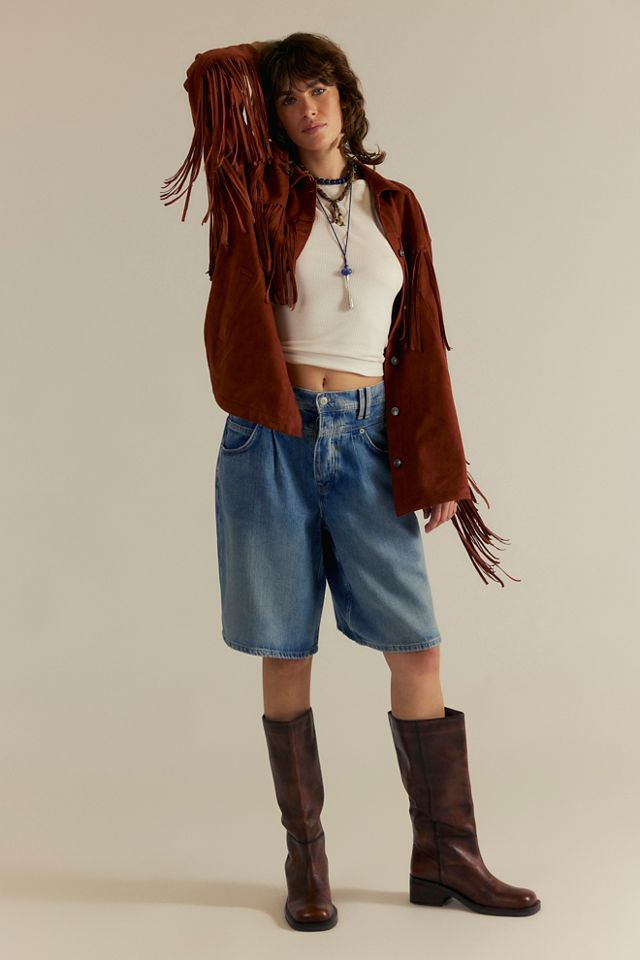 We The Free Fringe Out Vegan Suede Jacket