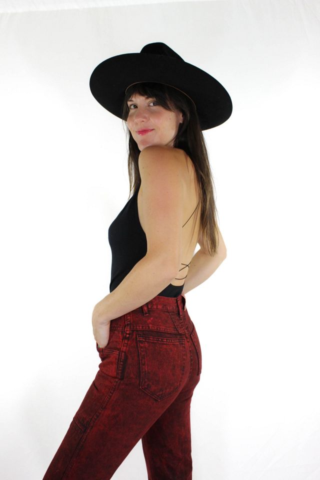 1980s Dyed Articwashed High Waisted Jeans Selected By Moons + Junes Vintage #1