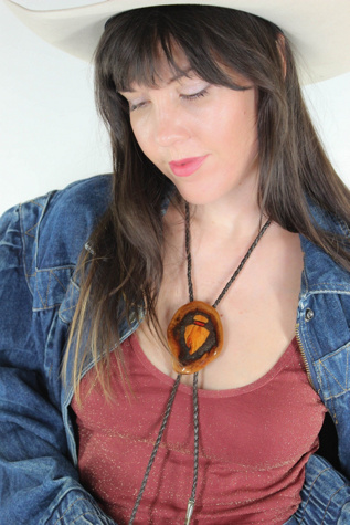 Vintage Carved Wooden Arrowhead Bolo Selected By Moons + Junes Vintage