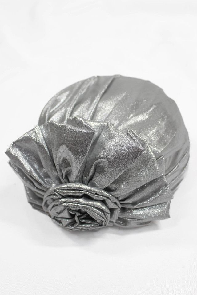 1980s Metallic Silver Floral Hat Selected By Moons + Junes Vintage #2
