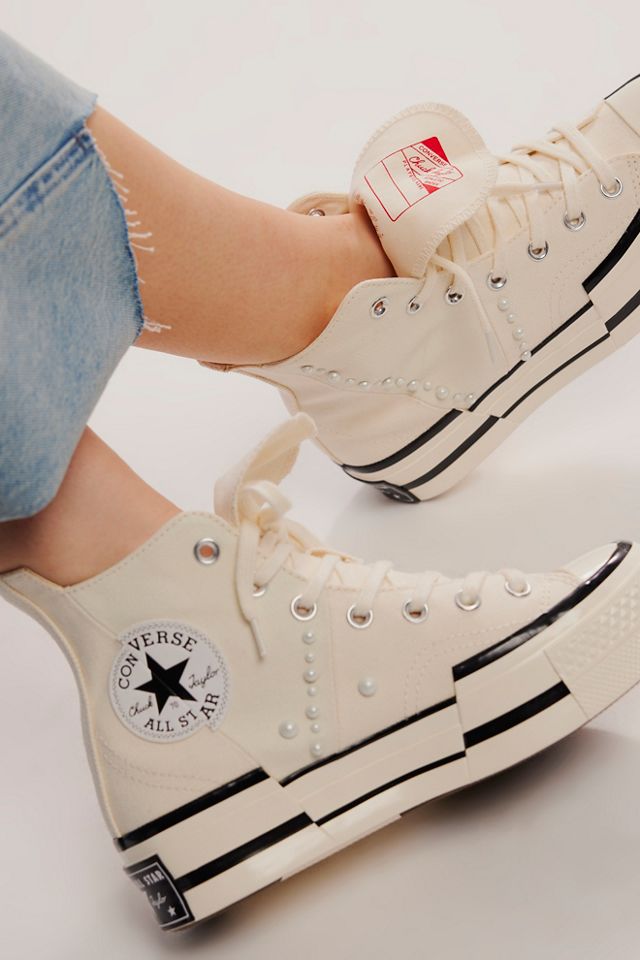 Chuck 70 Plus Embellished Platform Sneakers Free People