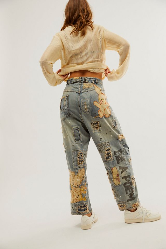 Jean en patchwork Magnolia Pearl #1