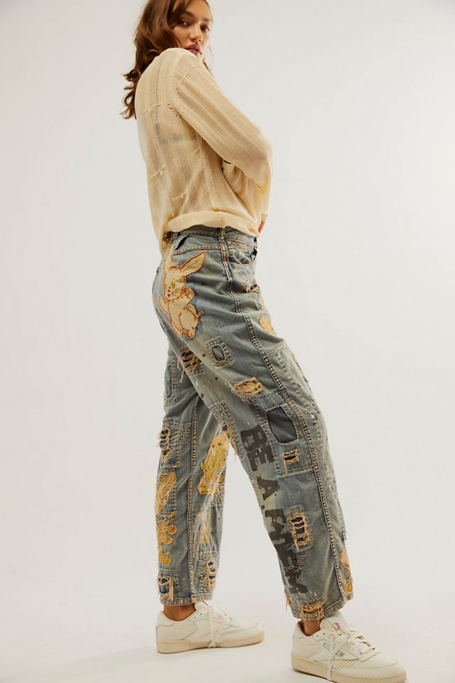Jean en patchwork Magnolia Pearl #2