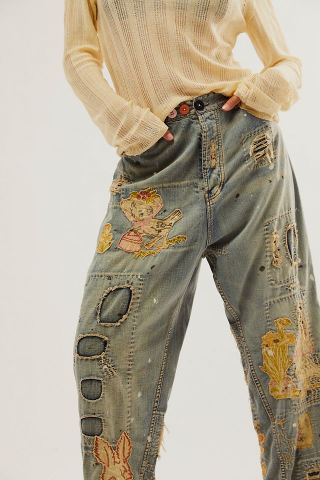 Jean en patchwork Magnolia Pearl #3