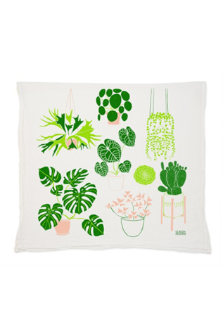 Claudia Pearson Bloom Tea Towel at Free People in White