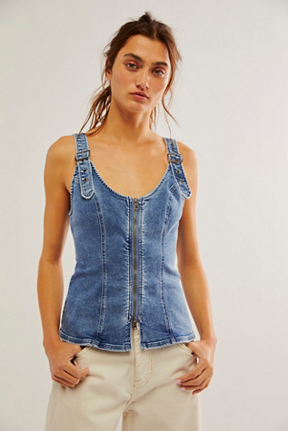 Street Easy Denim Tank | Free People