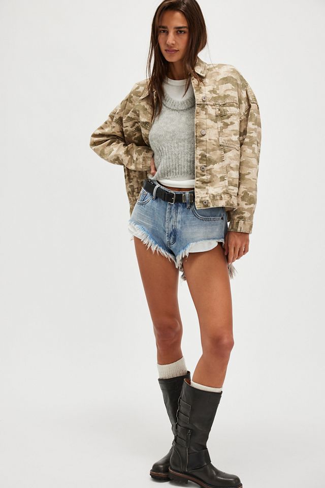 OneTeaspoon Rollers Low-Waist Denim Shorts #2