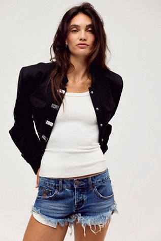 OneTeaspoon Dukes Low-Waist Denim Shorts