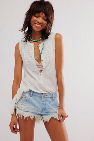 OneTeaspoon Dukes Low-Waist Denim Shorts