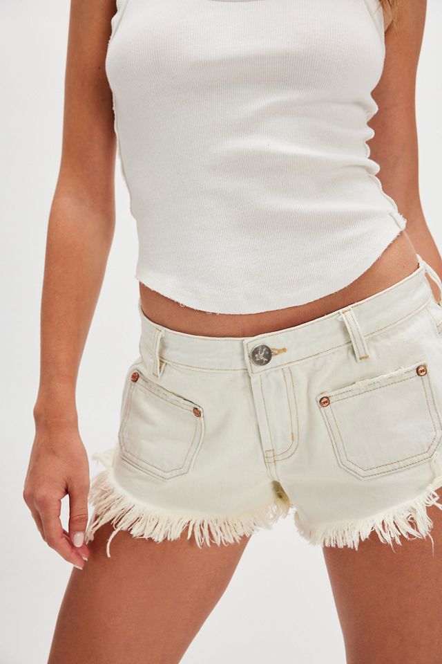 OneTeaspoon Dukes Low-Waist Denim Shorts