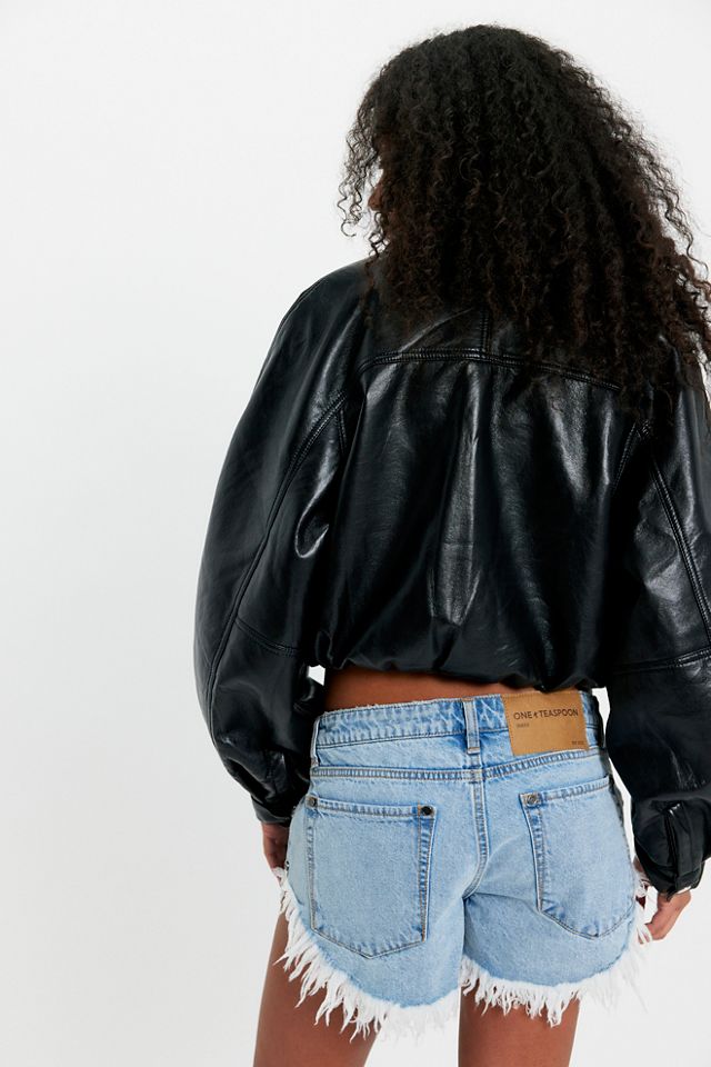 OneTeaspoon Dukes Low-Waist Denim Shorts #1