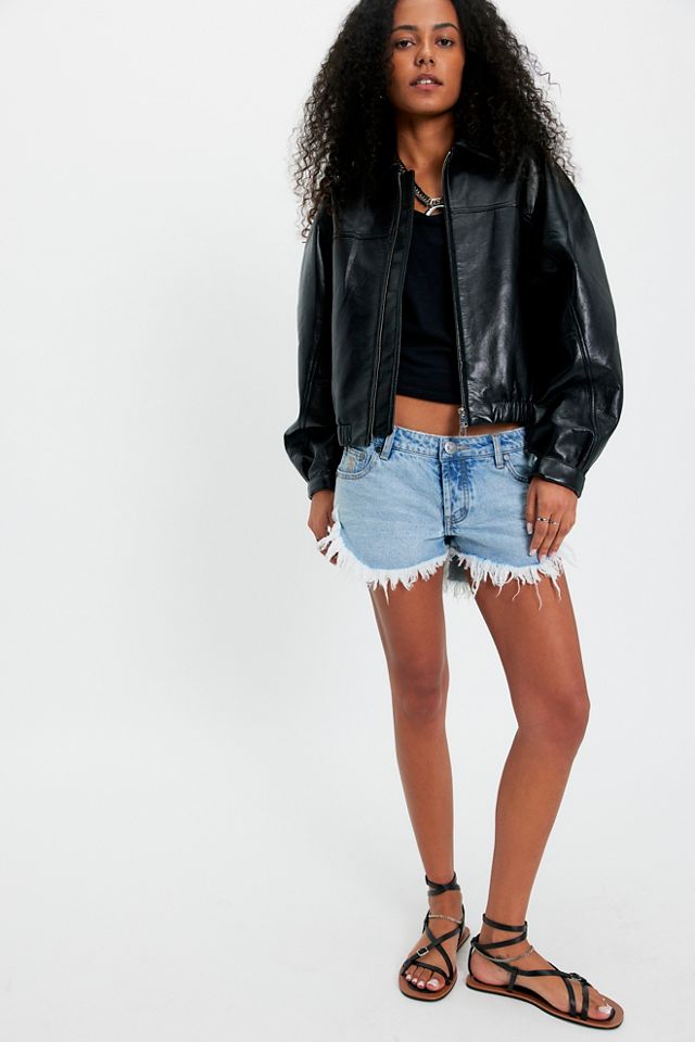 OneTeaspoon Dukes Low-Waist Denim Shorts #3