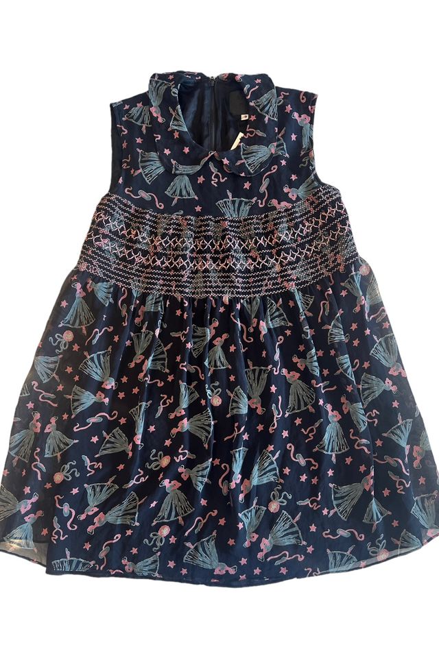 Vintage 1990s Anna Sui Ballerina Print Mini Dress Selected by Personal Choice