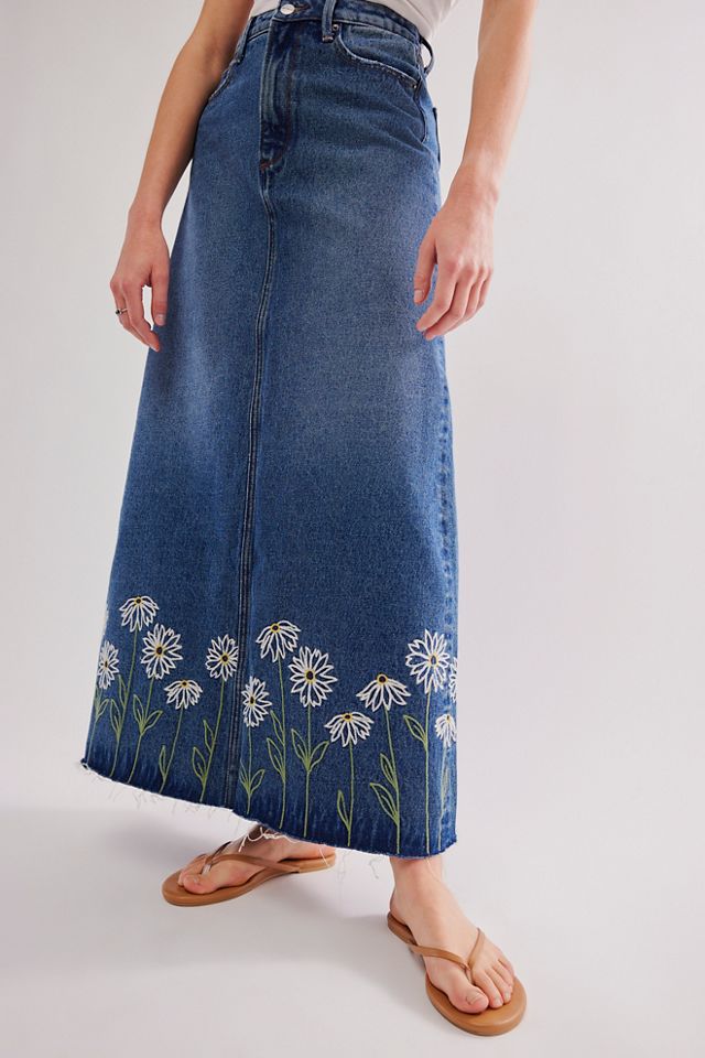 Driftwood Skipper Maxi Skirt - floral skirt