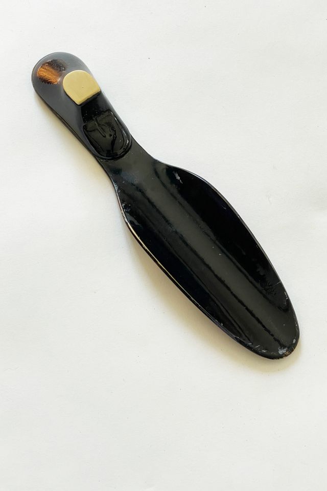 Antique 1920's Celluloid Shoe Horn with Dragonfly Selected by FernMercantile #3
