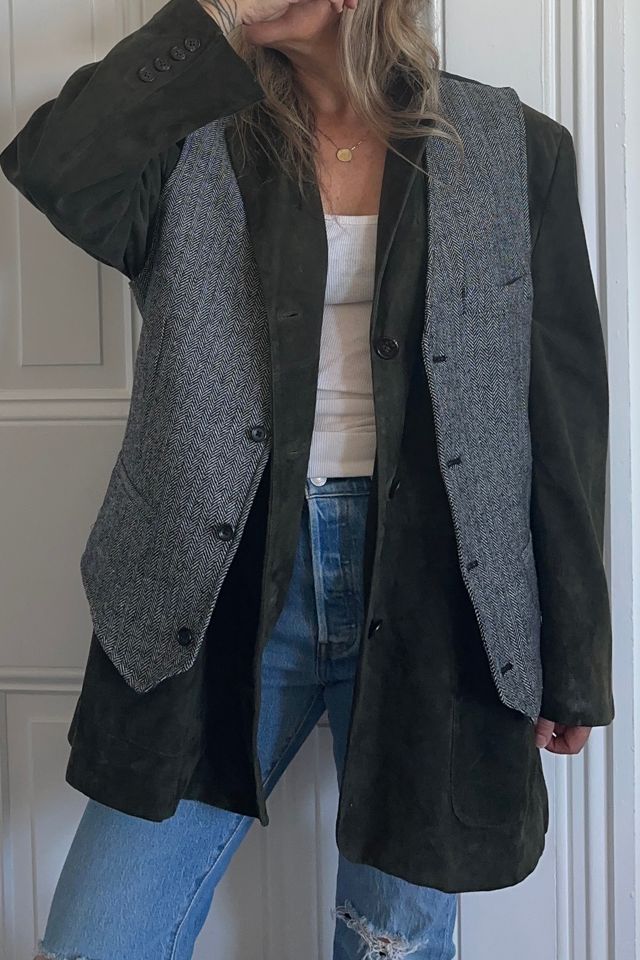 Herringbone Wool Blend Vest Selected by KA.TL.AK Free People