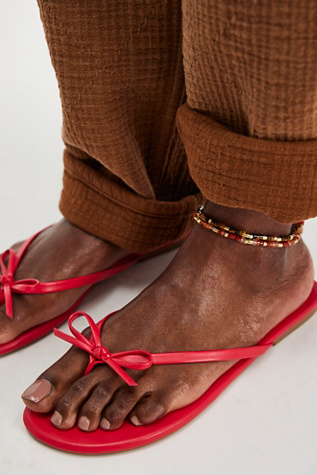 Miley Bow Sandals by Seychelles at Free People in Red, Size: US 7.5