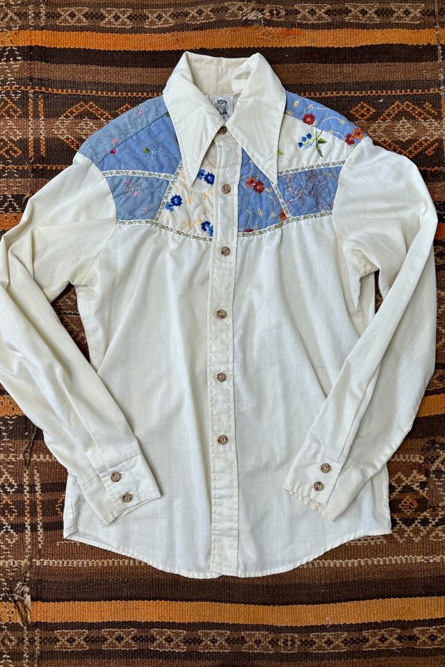 1970s Quilted Western Shirt Selected by Grievous Angel Vintage 