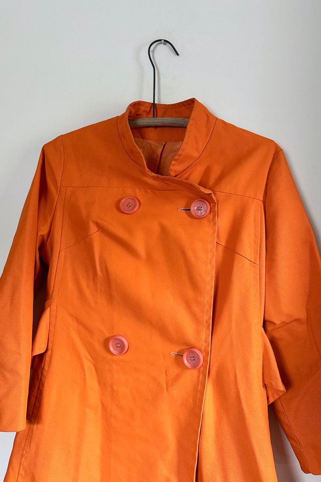 1960s Bright Orange Canvas Coat Selected by Grievous Angel