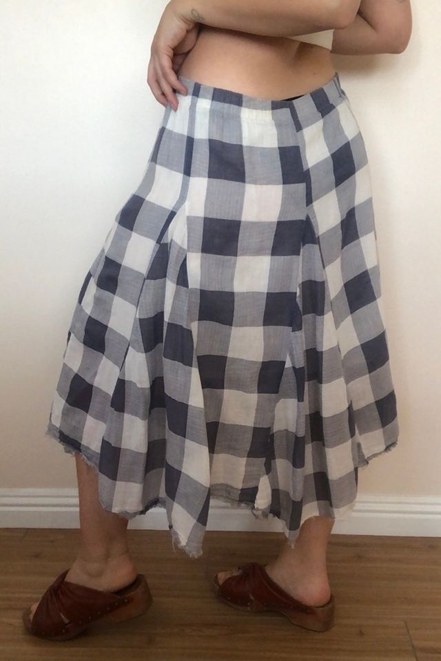 Vintage Blue Buffalo Plaid Full Skirt Selected by The Curatorial Dept. #2