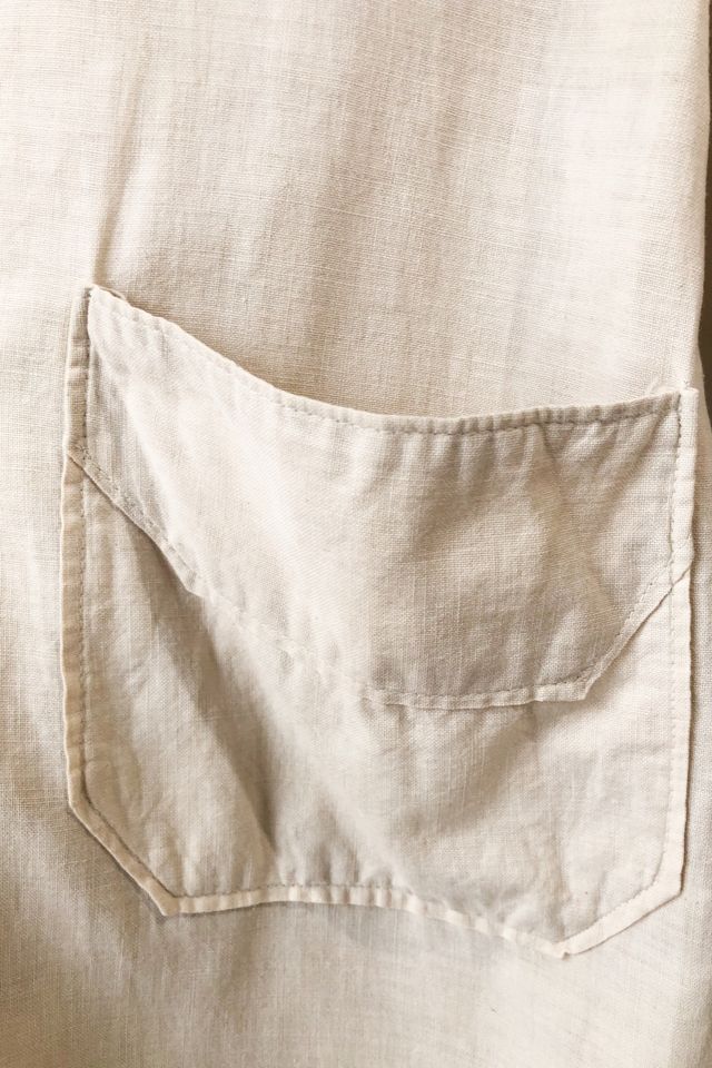 Vintage White Cotton Duster Coat Selected by The Curatorial Dept. #2