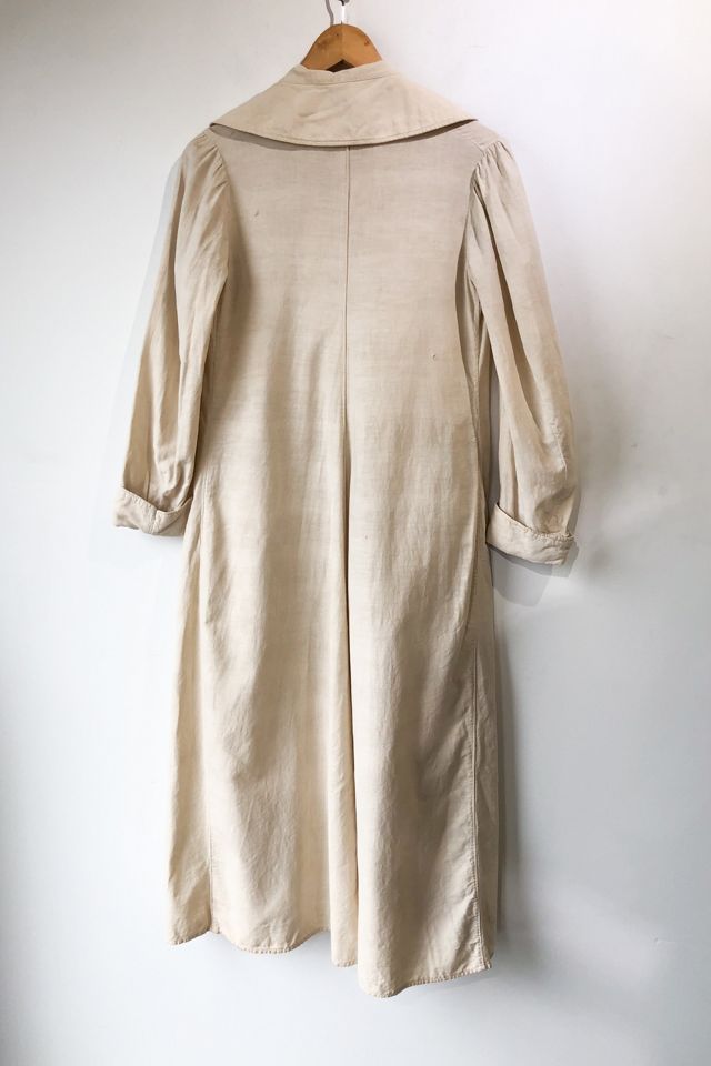 Vintage White Cotton Duster Coat Selected by The Curatorial Dept. #3