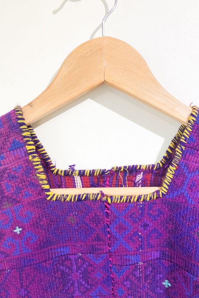 Vintage Purple Huipil Striped Top Selected By The Curatorial Dept. #2