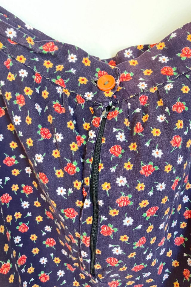 Vintage Purple Floral Prairie Skirt Selected by The Curatorial Dept. #2