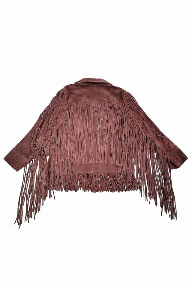 Vintage Mega Fringe Suede Jacket Selected by Garbage Soup #1