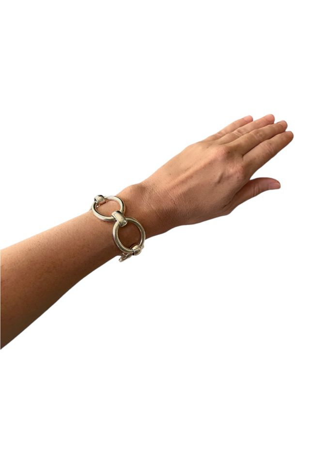 Vintage Y2K Chunky Silver Tone Chain Bracelet Selected By