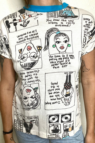 1980s New Wave Sassy Tee Selected by Cherry