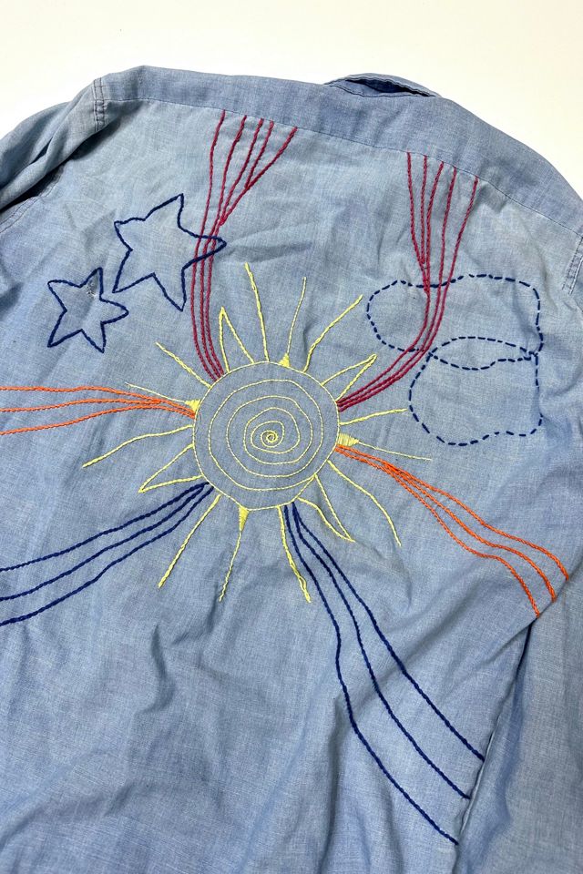 Well Loved 1970s Embroidered Levi Shirt Selected by Cherry #3