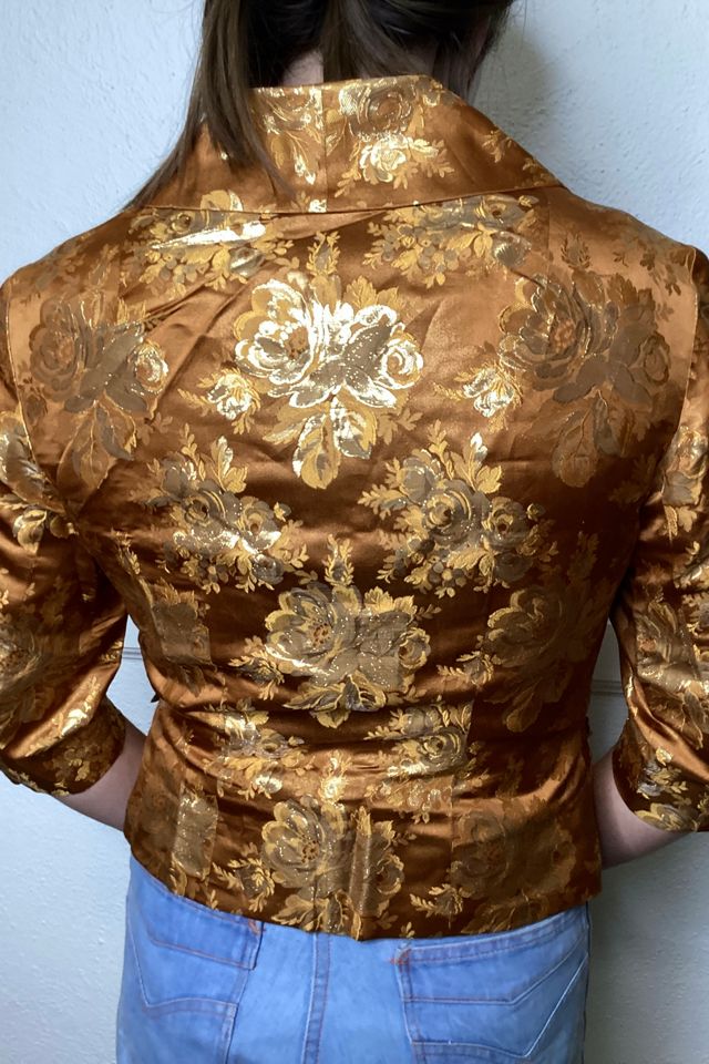 1960s Gold Brocade Bolero Selected by Cherry #1