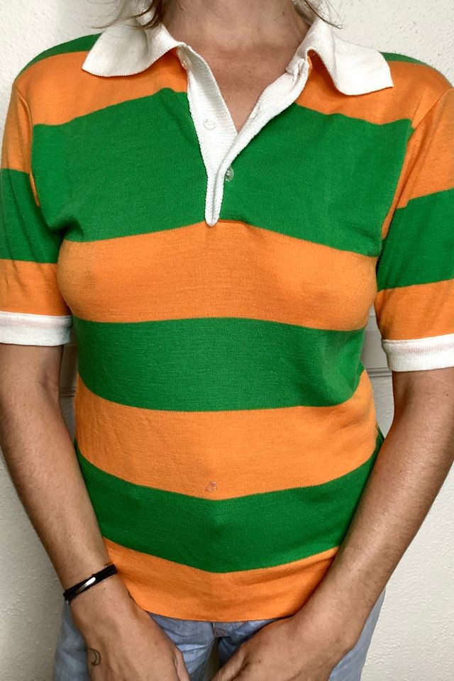 Pretty green orange outlet polo shirt