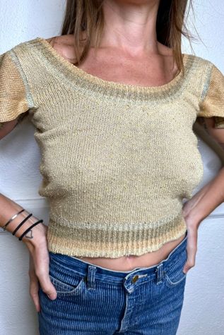1970s Wearable Art Knit Top Selected by Cherry
