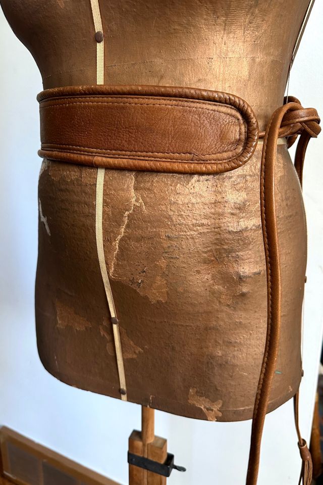 1980s Tan Leather Tassel Belt Selected by Cherry #2