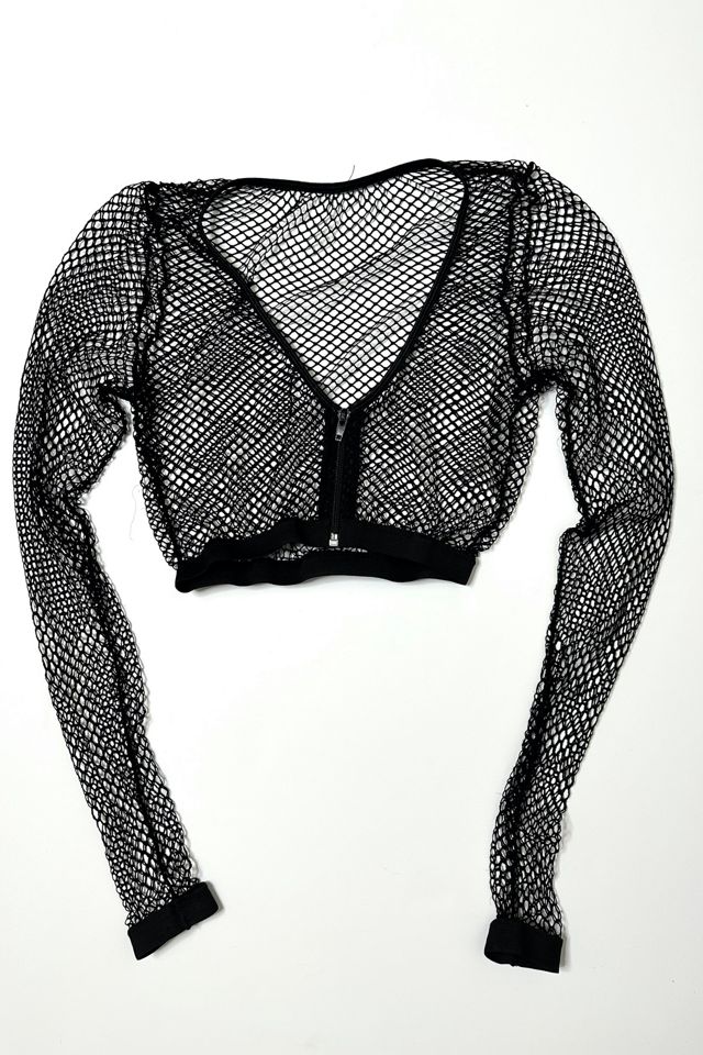 Y2K Cropped Net Jacket Selected by Cherry #1