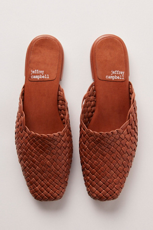 Dolci Woven Flats by Jeffrey Campbell at Free People in Tan, Size: US 7