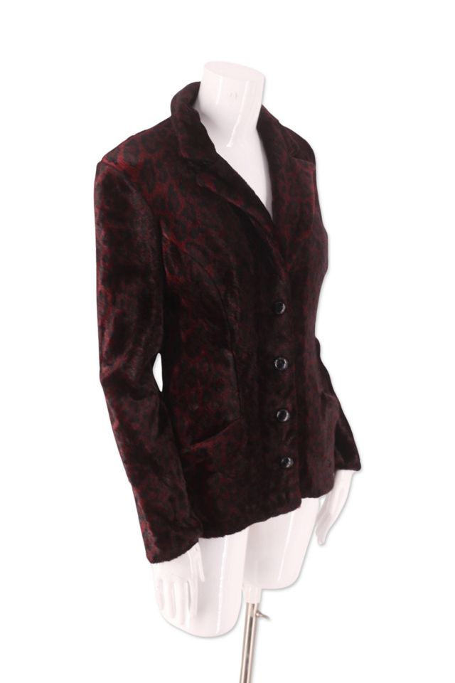 1990s Betsey Johnson Plush Leopard Jacket Selected By Ritual Vintage #1