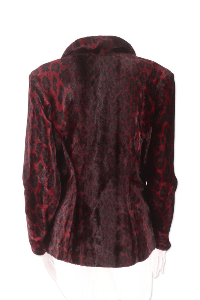 1990s Betsey Johnson Plush Leopard Jacket Selected By Ritual Vintage #2
