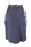 1970s Stretch Denim Skirt With Bold Zipper Selected By Ritual Vintage