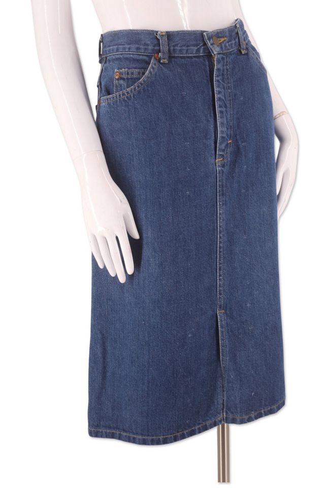 1980s Lee Denim High Waisted Skirt Selected By Ritual Vintage #1