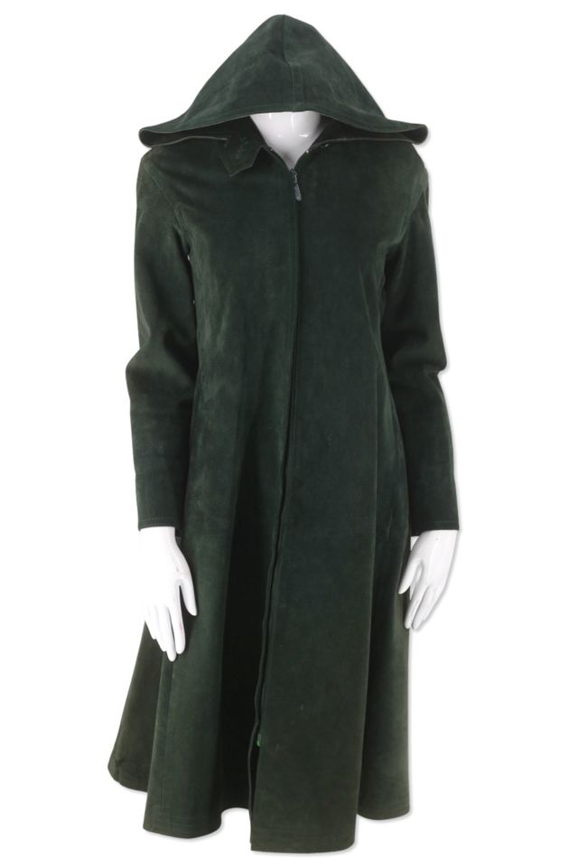 Hooded 2024 suede coat